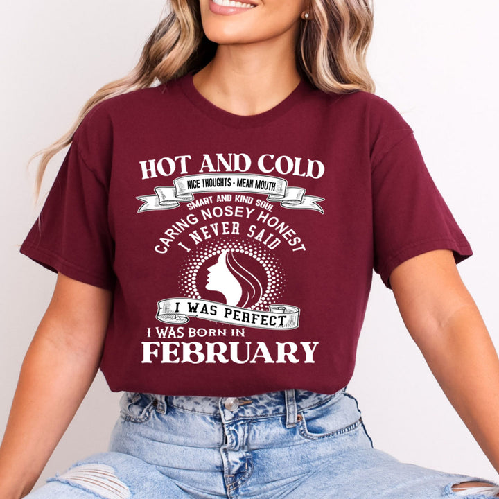 Hot And Cold February Girl- Bella Canvas