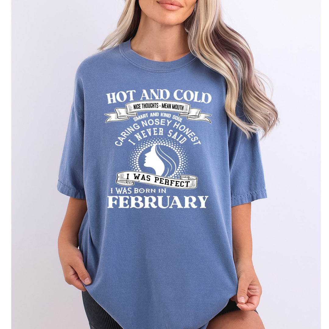 Hot And Cold February Girl- Bella Canvas