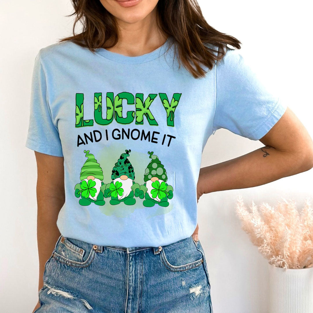 Lucky And I Gnome It - Bella canvas