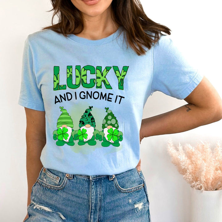 Lucky And I Gnome It - Bella canvas