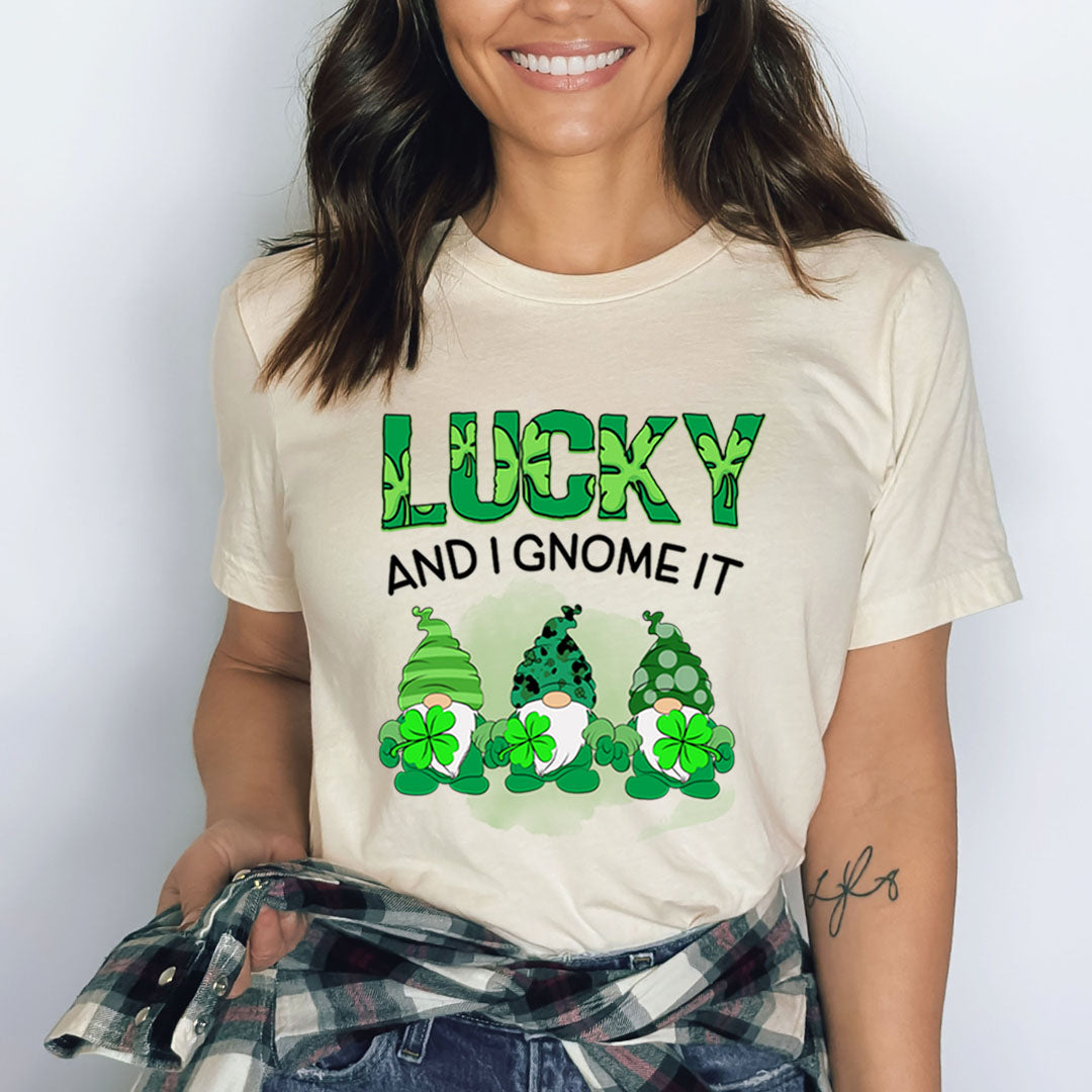 Lucky And I Gnome It - Bella canvas