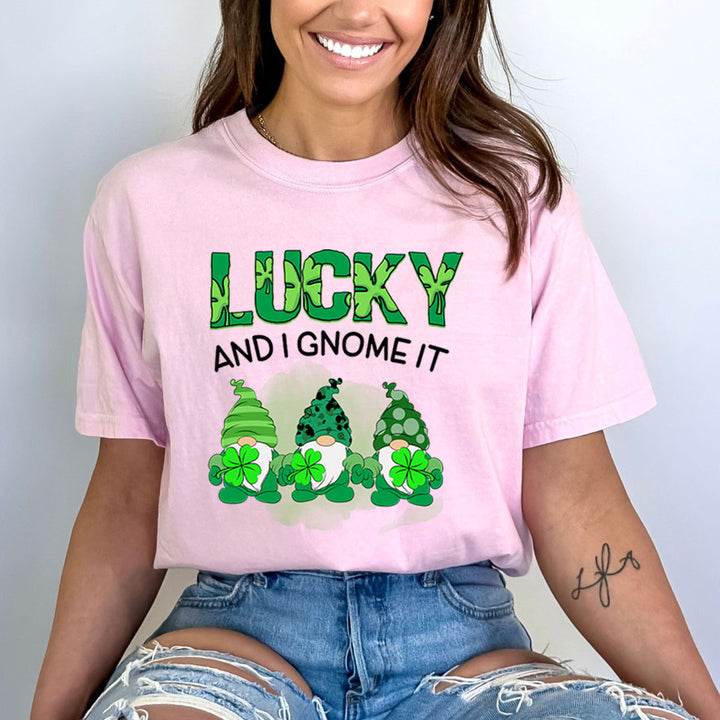 Lucky And I Gnome It - Bella canvas