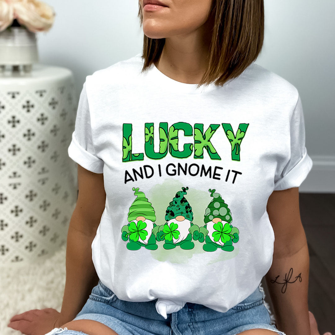 Lucky And I Gnome It - Bella canvas