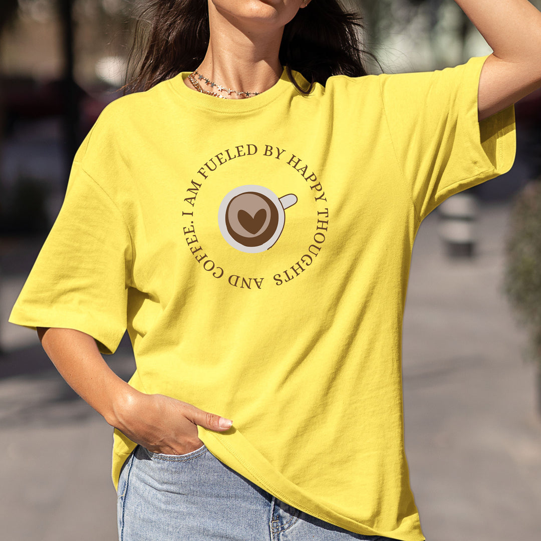 Happy Thoughts And Coffee - Bella Canvas
