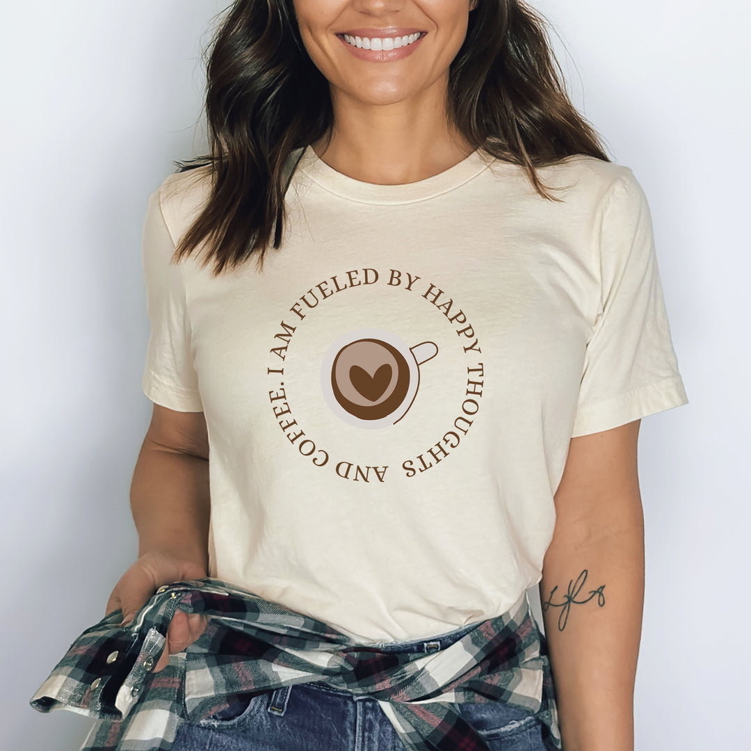 Happy Thoughts And Coffee - Bella Canvas