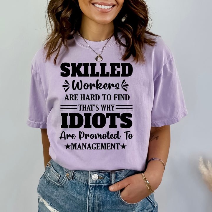 Idiots Are Promoted To Management - Bella canvas