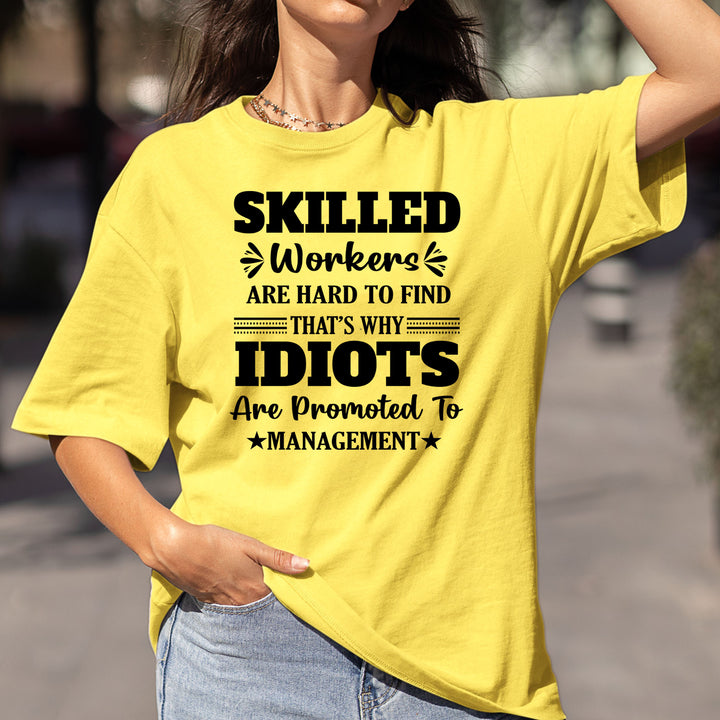 Idiots Are Promoted To Management - Bella canvas