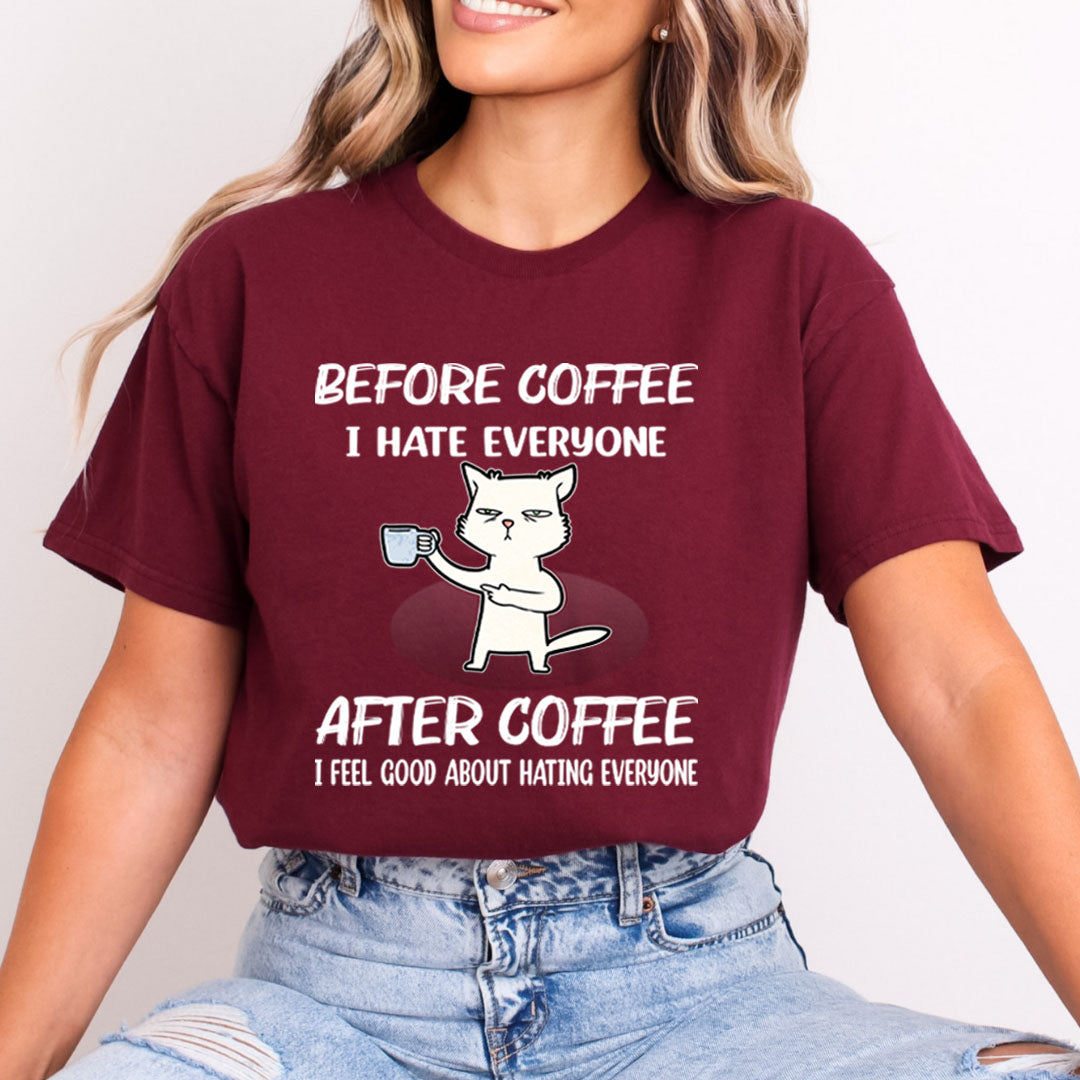 Before Coffee I Hate Everyone - Bella canvas