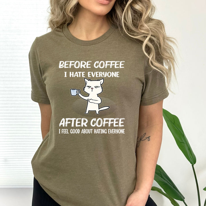 Before Coffee I Hate Everyone - Bella canvas