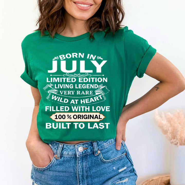 Born In July Limited Edition Living Legend - Bella Canvas