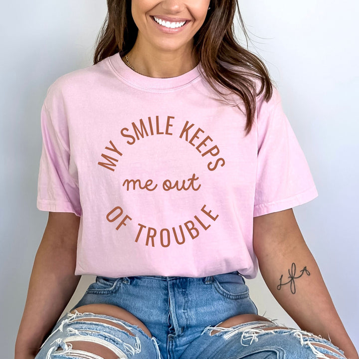 My Smile Keeps Me Trouble Out - Bella Canvas