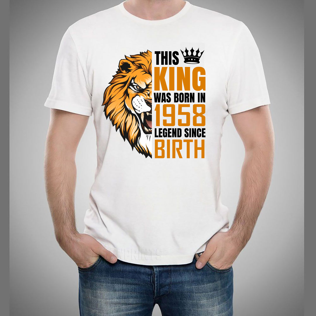 "The King Was Born" (Choose your Year 1951 to 1960) Men's Tee