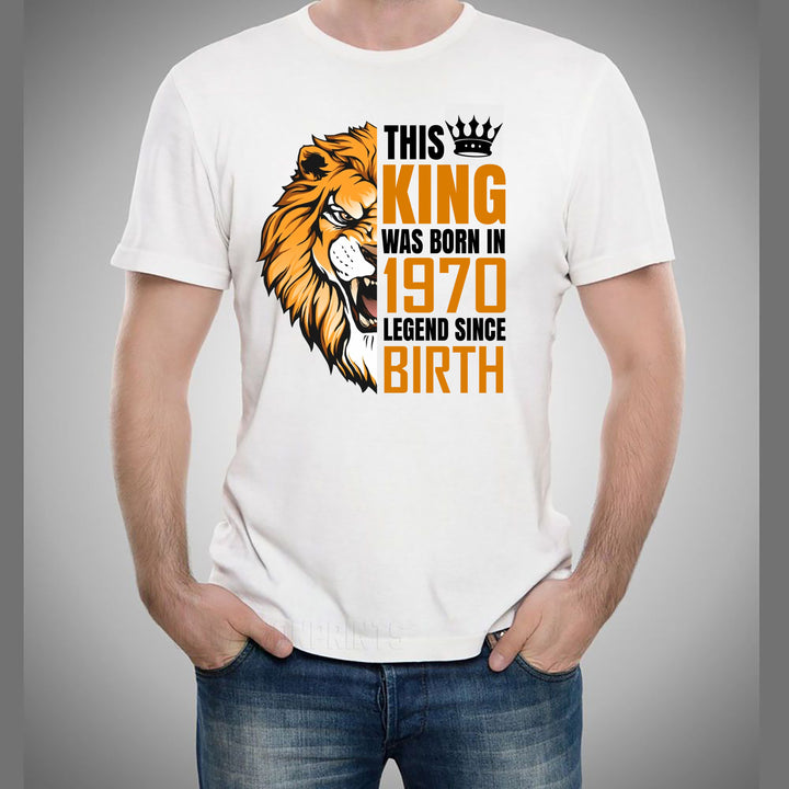 "The King Was Born" (Choose your Year 1961 to 1970) Men's Tee