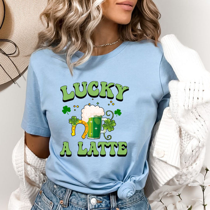 Lucky A Latte - Bella canvas