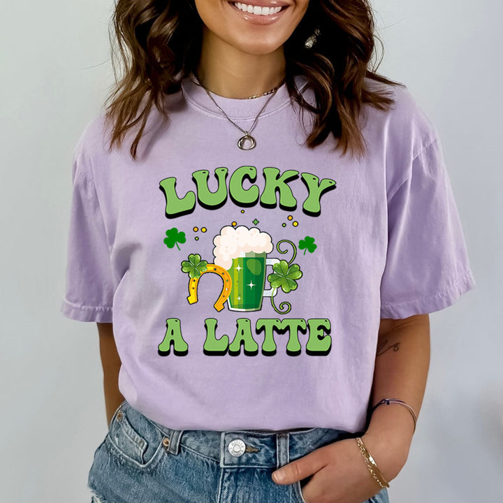 Lucky A Latte - Bella canvas