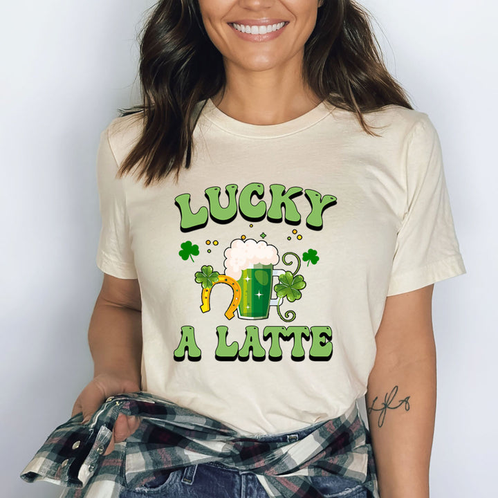 Lucky A Latte - Bella canvas