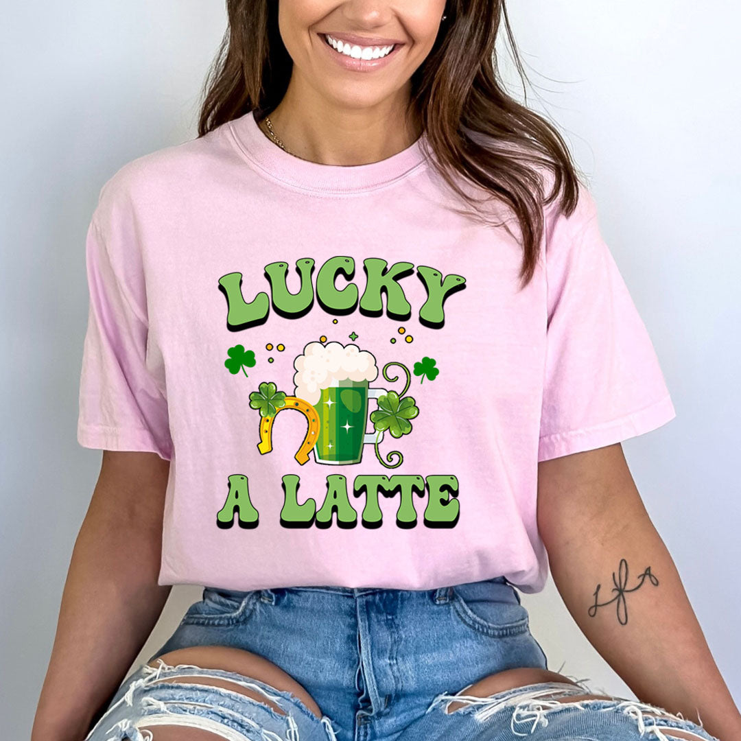 Lucky A Latte - Bella canvas