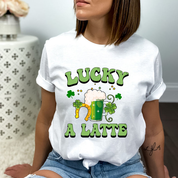 Lucky A Latte - Bella canvas