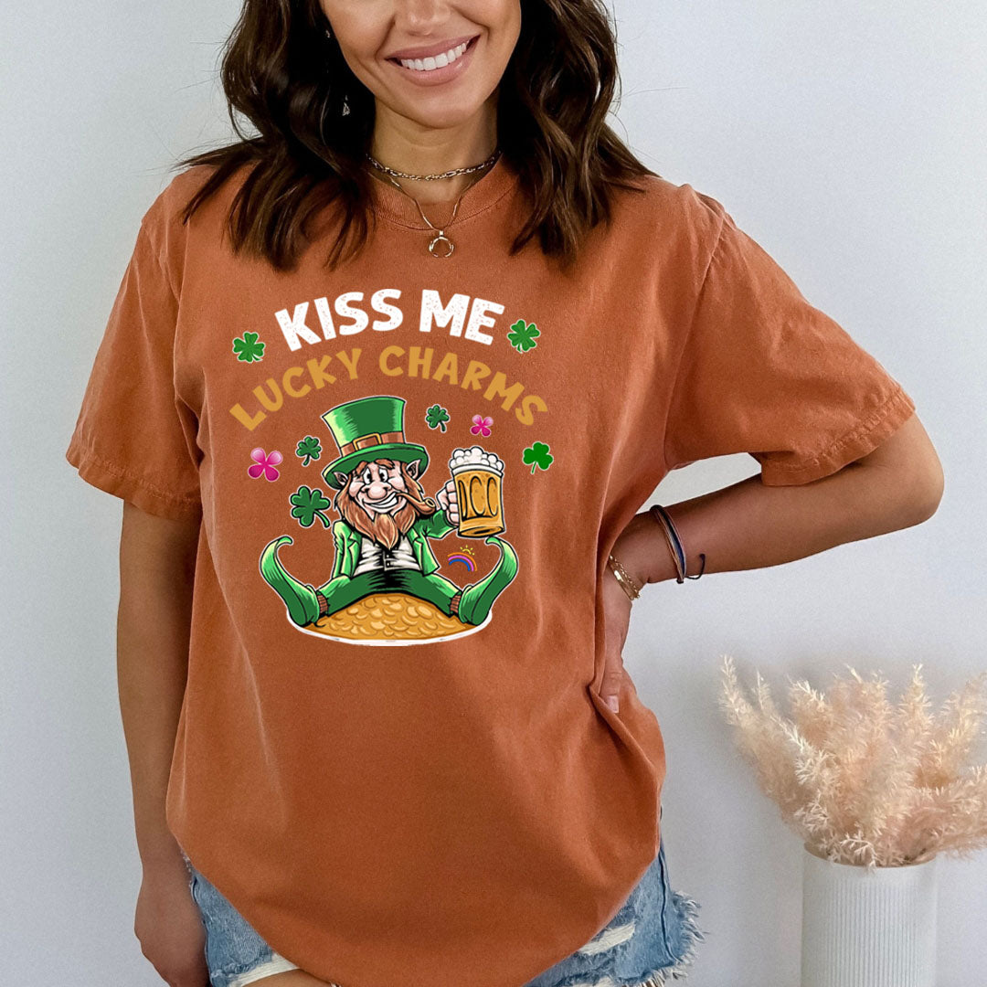 Kiss Me Lucky Charms - Bella canvas