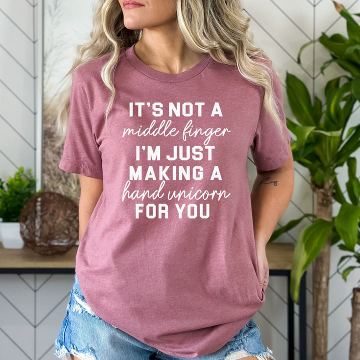 It's Not Middle Finger - Bella canvas