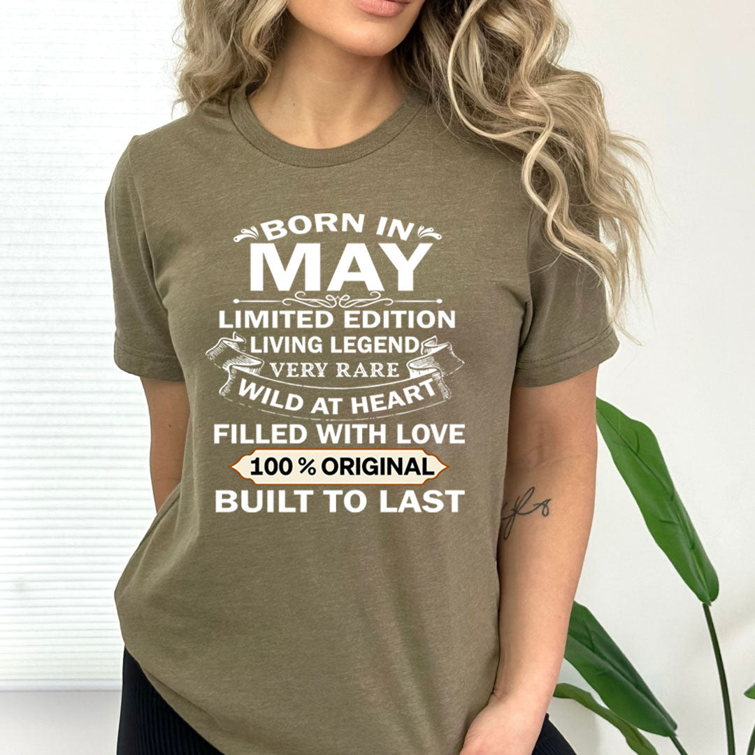 Born In May Limited Edition Living Legend - Bella Canvas