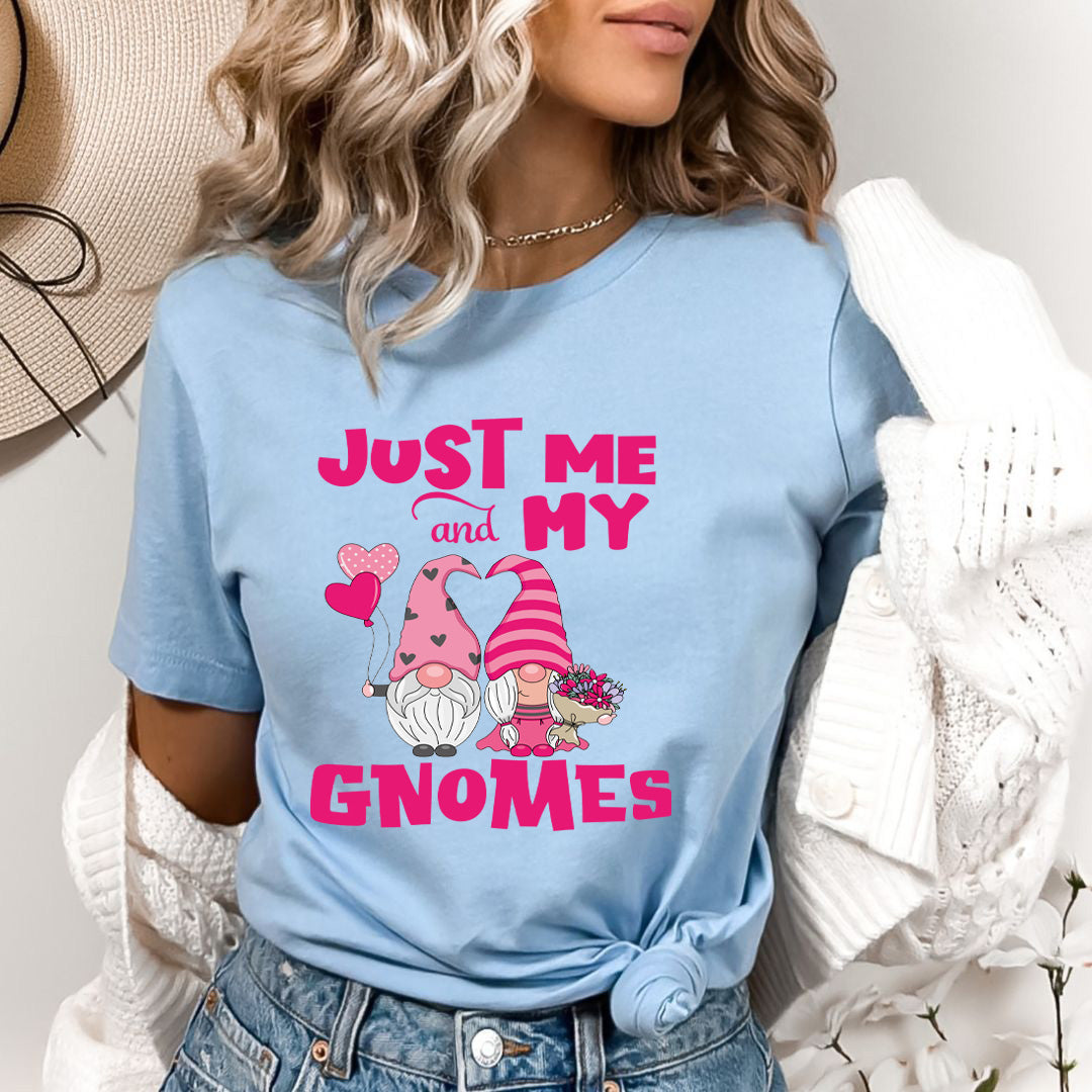 Just Me And My Gnomes - Bella canvas
