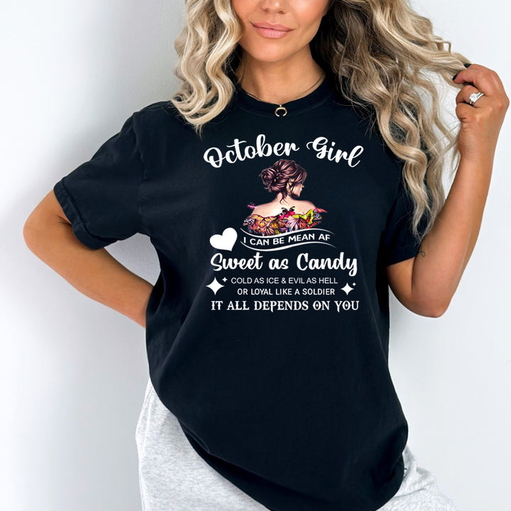 October Girl Sweet As Candy - Bella Canvas