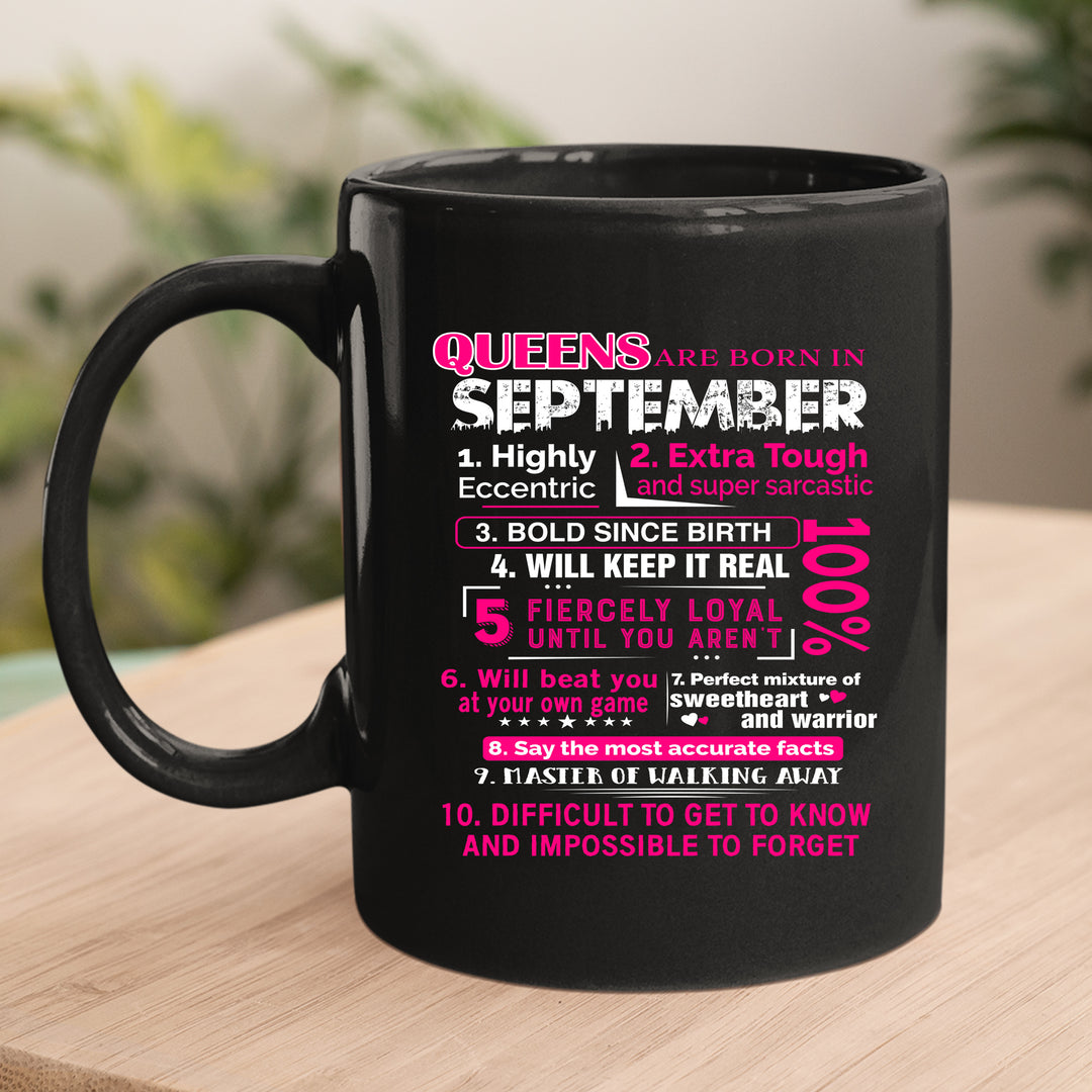 QUEENS ARE BORN IN SEPTEMBER - BELLA CANVAS