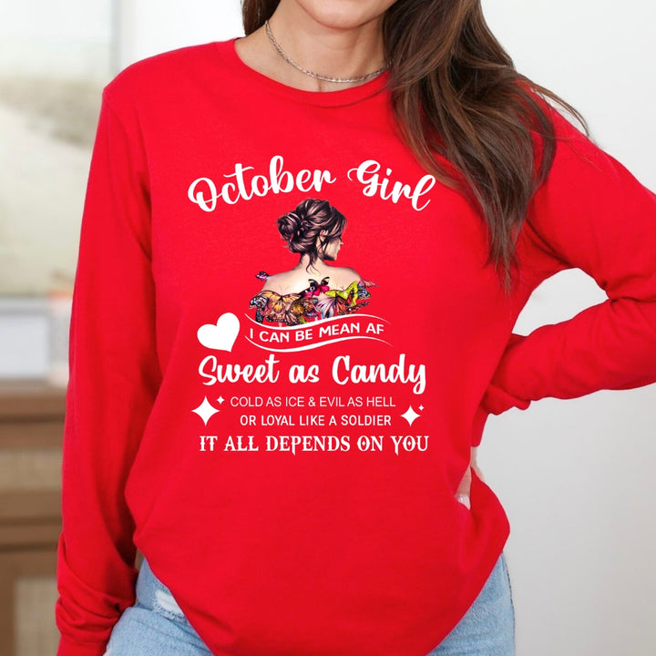 October Girl Sweet As Candy - Long-Sleeve Tee