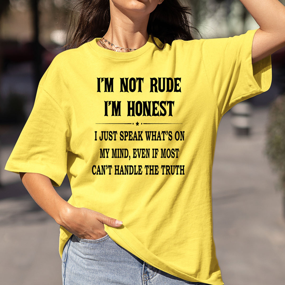 I Wasn't Rude I'm Not Rude I'm Honest - Bella Canvas – LA Shirt Company