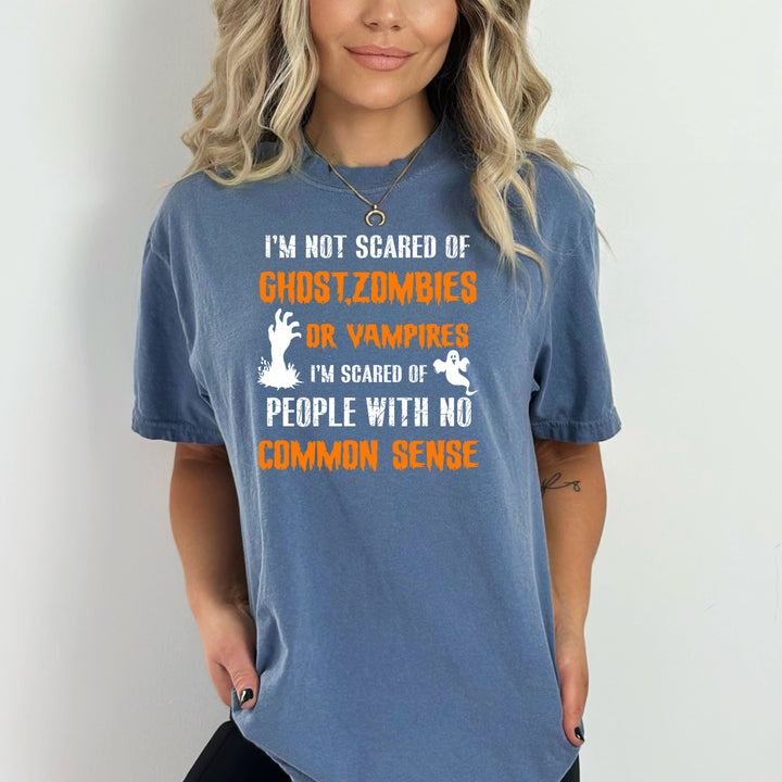 I'm Not Scared Of Ghost And Zombie - Bella canvas