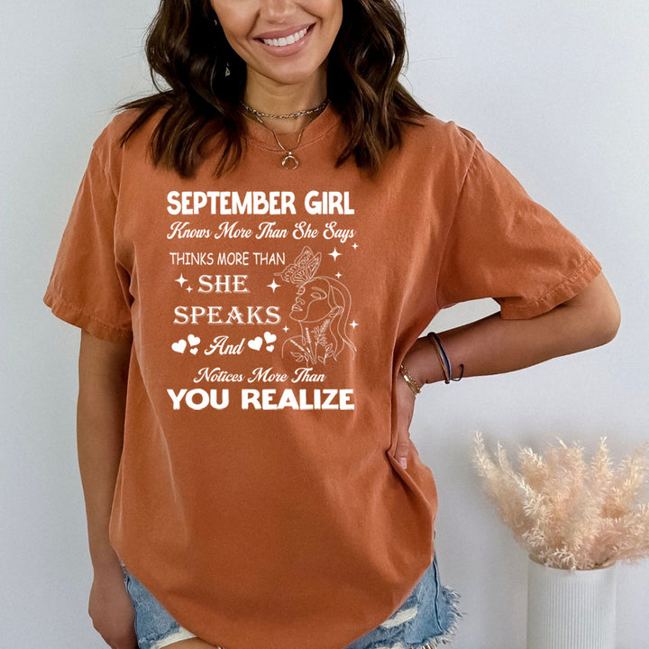 September Girl Notice More Than You Realize - Bella Canvas