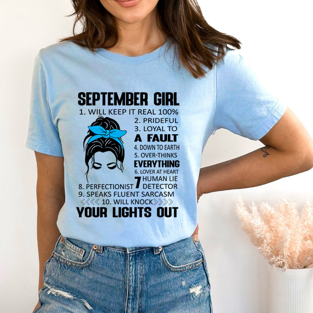 September Girl (Speaks Fluent Sarcasm) - Bella Canvas