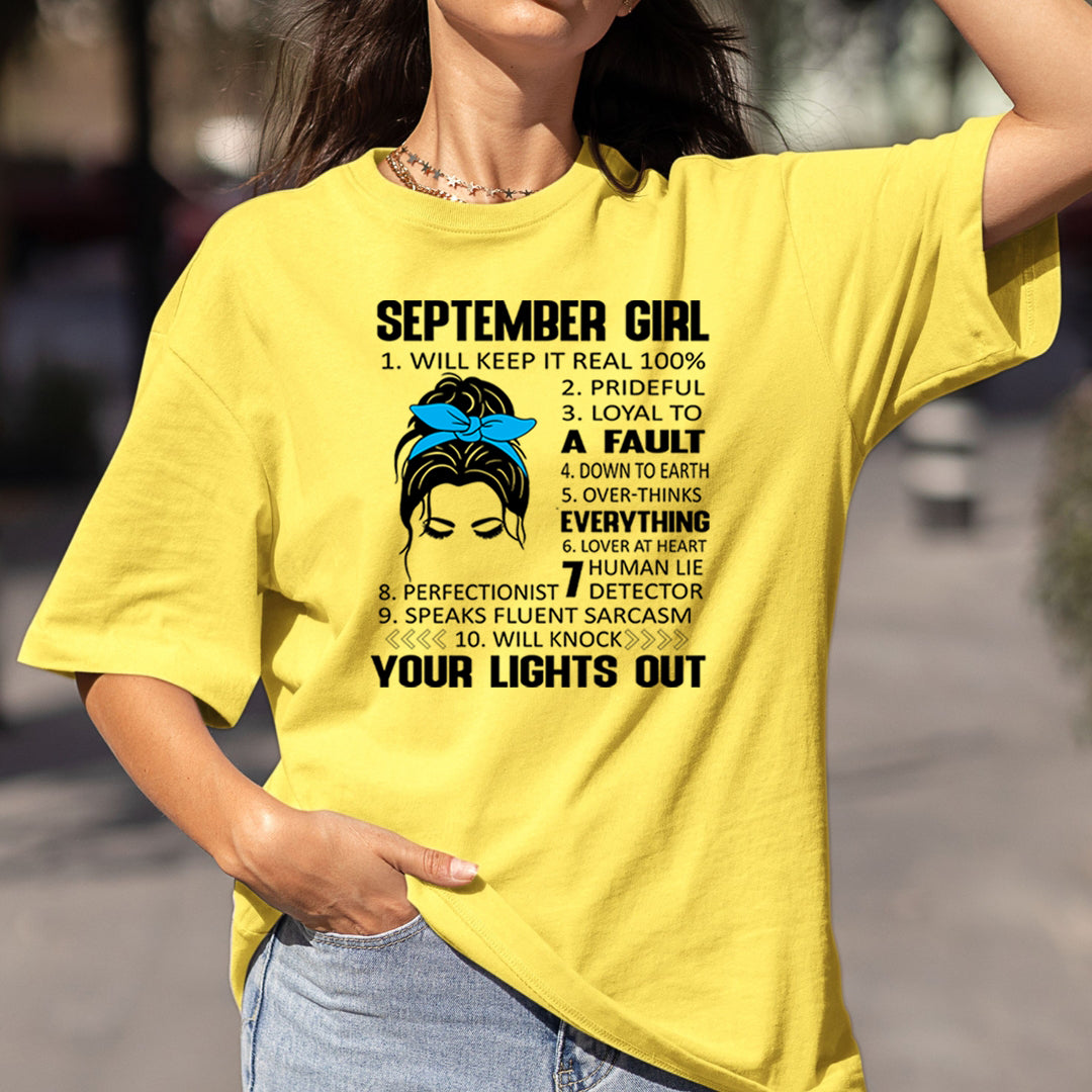 September Girl (Speaks Fluent Sarcasm) - Bella Canvas