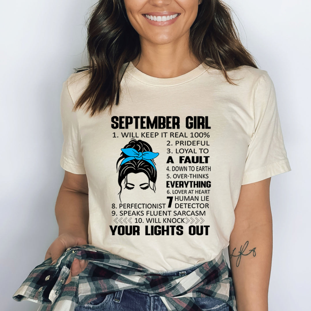 September Girl (Speaks Fluent Sarcasm) - Bella Canvas