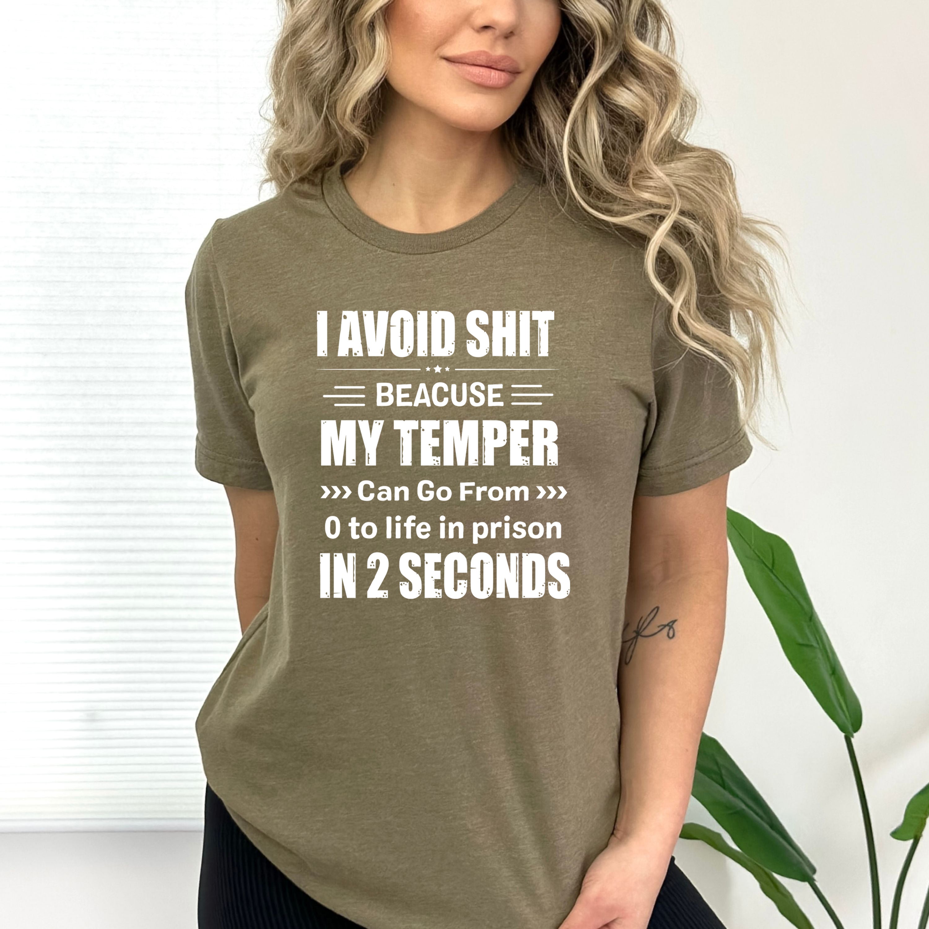 I Avoid Shit - Bella canvas – LA Shirt Company
