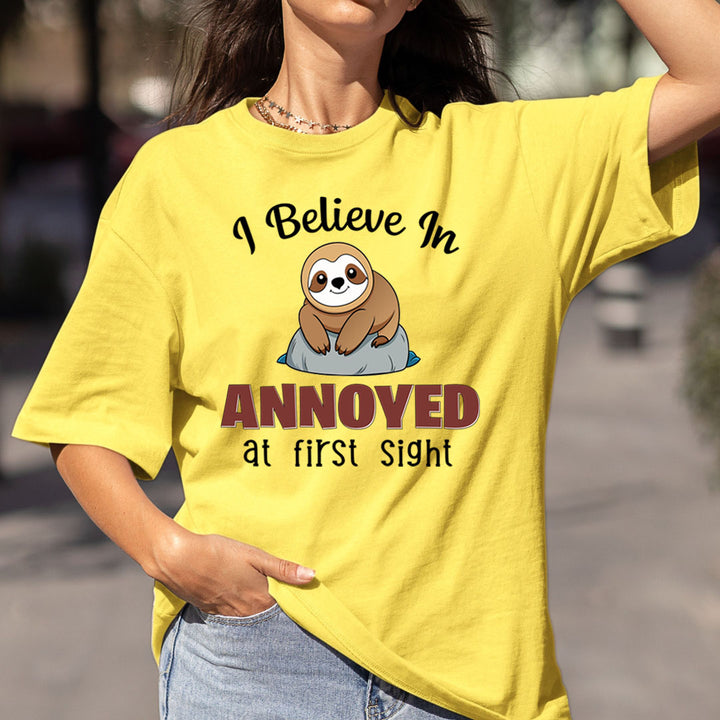 I Believe In Annoyed At First Sight - Bella canvas