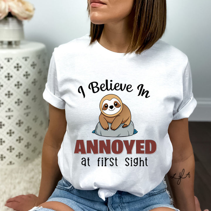 I Believe In Annoyed At First Sight - Bella canvas