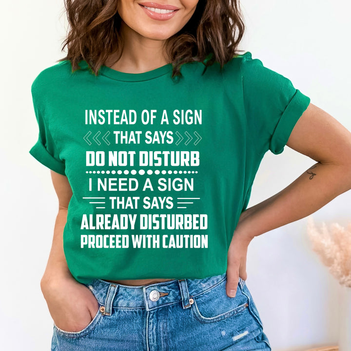 Proceed With Caution - Bella canvas