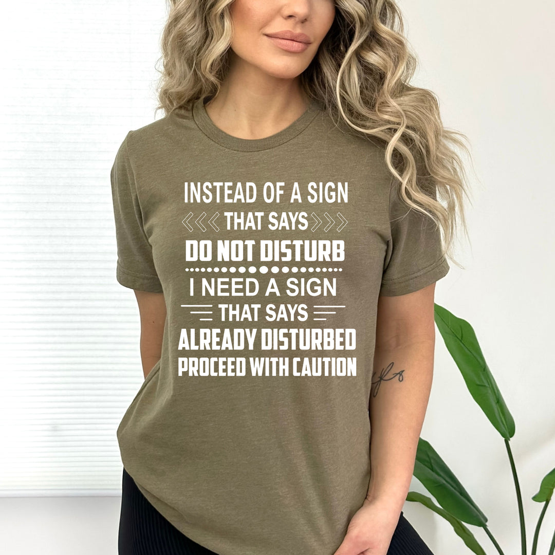 Proceed With Caution - Bella canvas