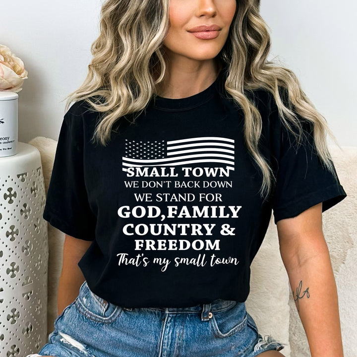 We Stand For God, Family and Country - Bella Canvas