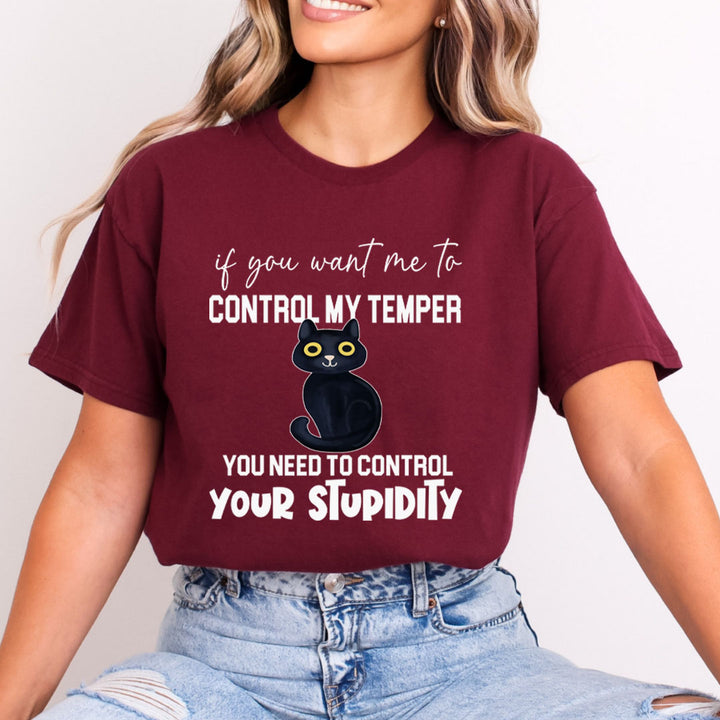 You Need To Control Your Stupidity  - Bella canvas