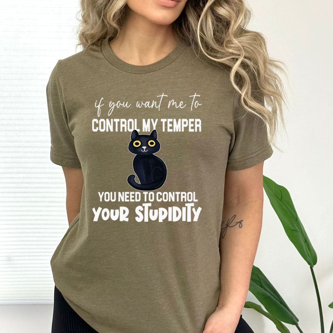 You Need To Control Your Stupidity  - Bella canvas