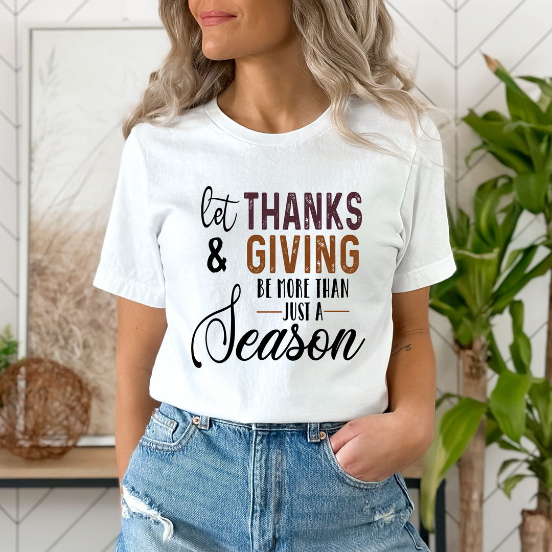 "Let Thanks & Giving"