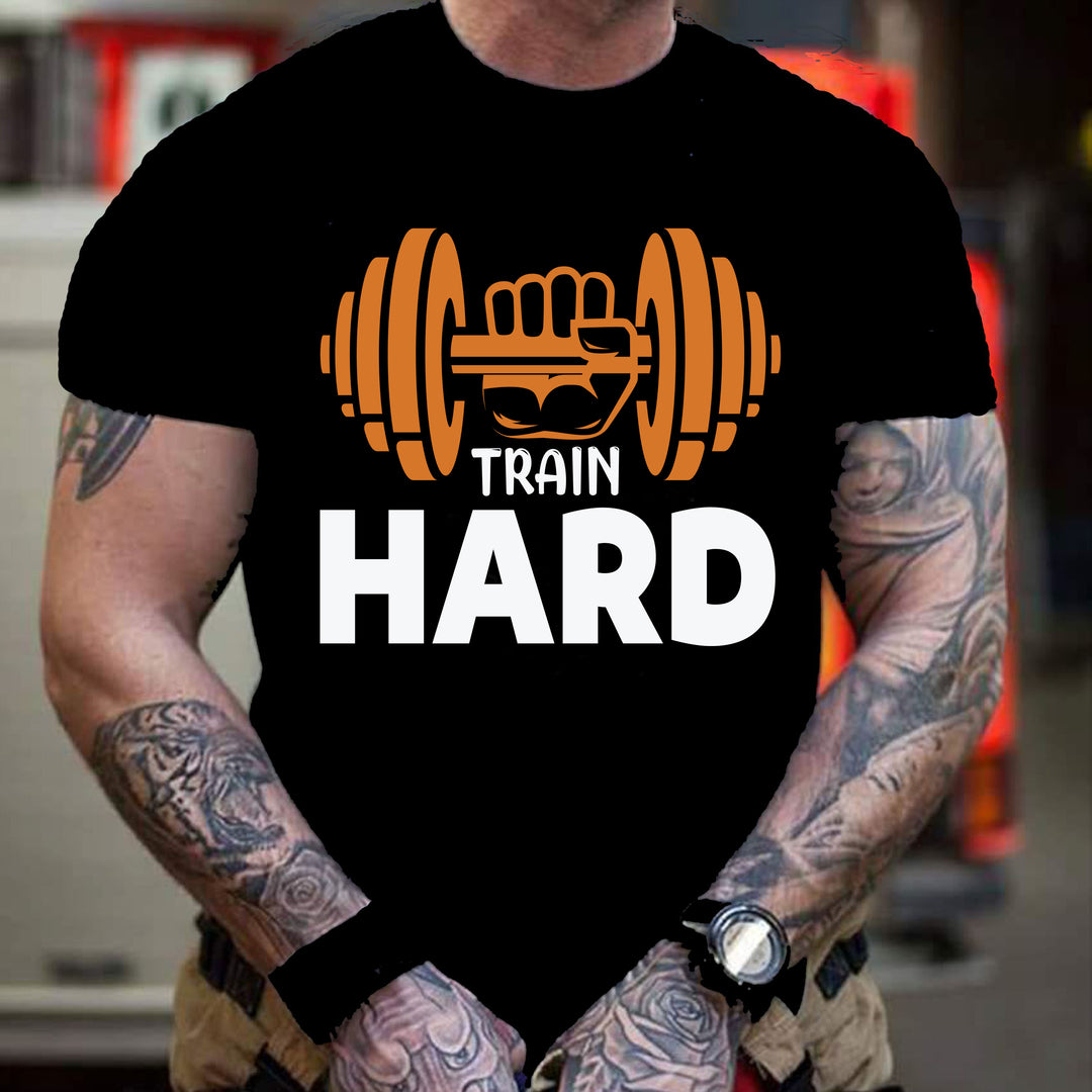 "TRAIN HARD " MEN TEE