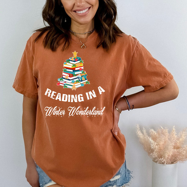Reading In A Winter Wonderland - Bella canvas