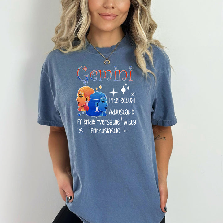 Gemini (Friendly Witty) - Zodiac Bella Canvas