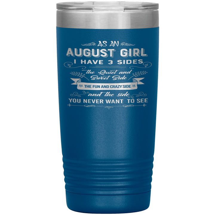 "August Girls 3 Sides "Tumbler.Buy For Family & Friends. Save Shipping. - LA Shirt Company