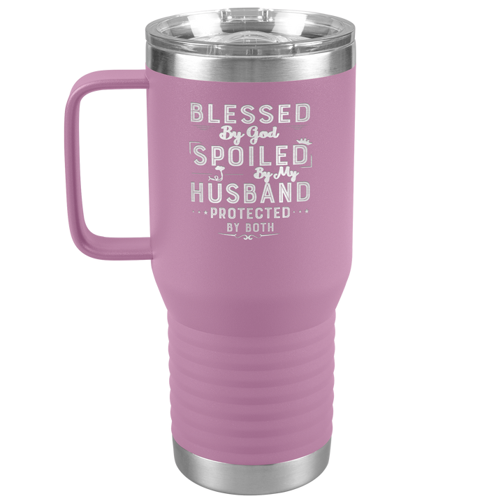 "BLESSED BY GOD" TRAVEL TUMBLER.