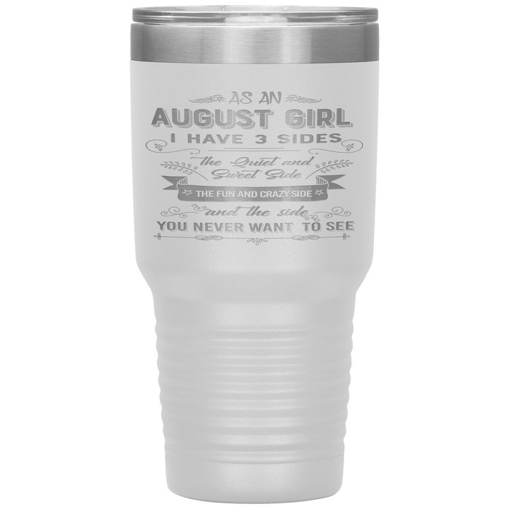 "August Girls 3 Sides "Tumbler.Buy For Family & Friends. Save Shipping. - LA Shirt Company